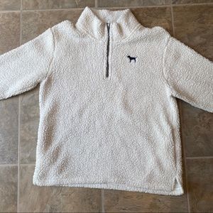 White Sherpa Pullover
